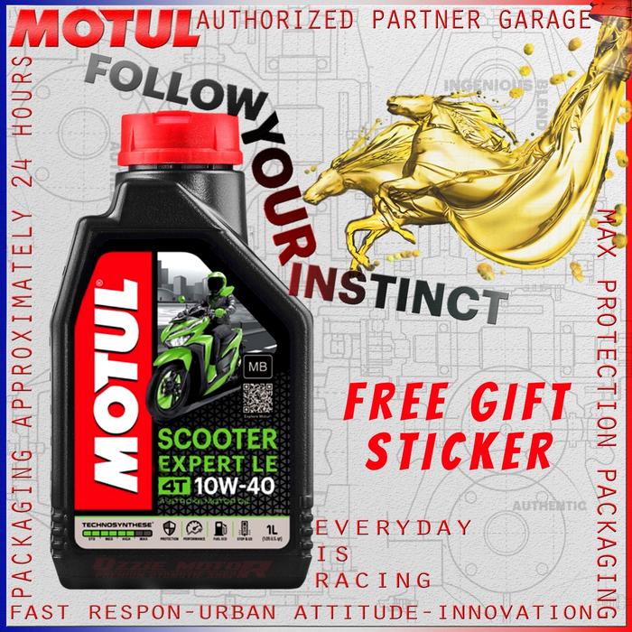 Gambar Oli Motor Matic MOTUL Scooter Expert LE 10w40 1L Murah Asli - TANPA BONUS dari OZZIE.MOTOR undefined Tokopedia