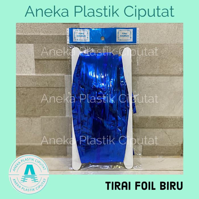 Gambar Tirai Foil / Tirai Ulang tahun - Biru dari Aneka Plastik Ciputat undefined Tokopedia