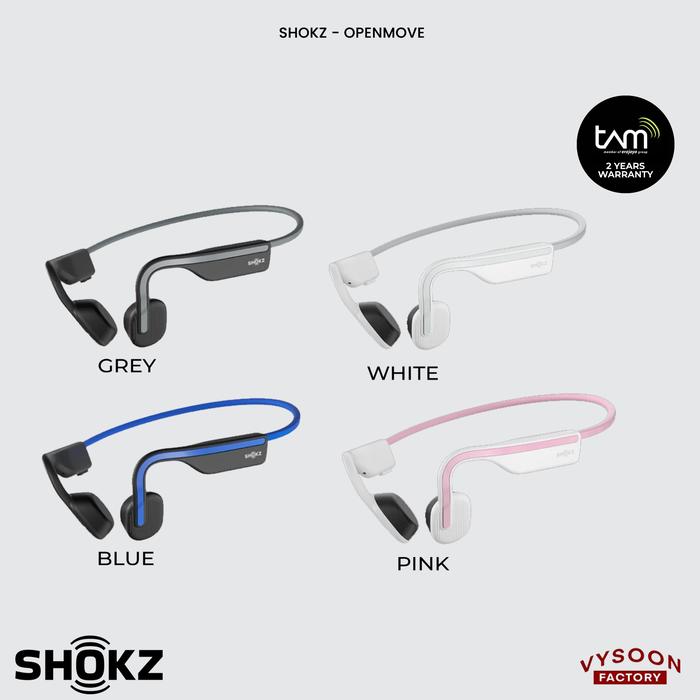 Gambar Shokz OpenMove Open Move Wireless Bone Conduction Headphones - Blue dari Doctor Strap undefined Tokopedia