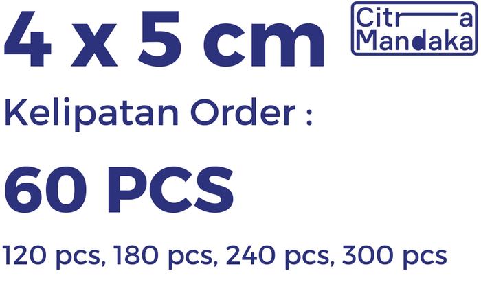 Gambar Hang Tag Custom Free Design 1 Sisi | HangTag Baju - 4 x 5 cm, Art Carton 260 dari Citra Mandaka Printing undefined Tokopedia