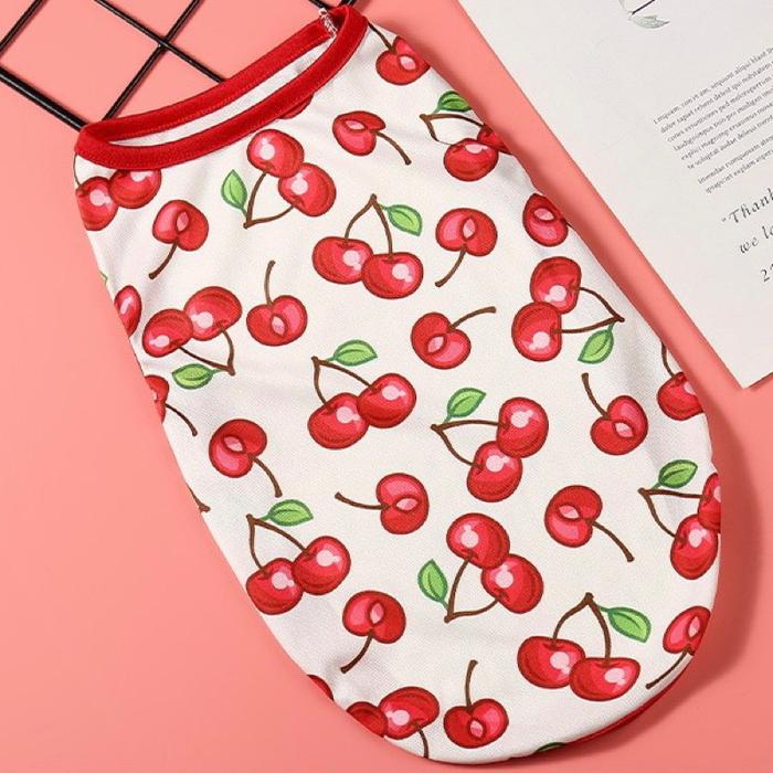 Gambar Baju Kucing dan Baju Anjing Motif buah Tropikal Lucu - Kaos / Baju Ku - Cherry, XS dari Pawsitive Official undefined Tokopedia