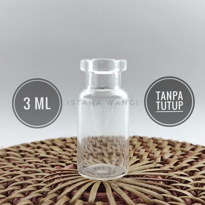 Gambar Botol kaca vial 3ml - Botol tester 3ml - Botol pinisilin 3ml TERMURAH - TANPA TUTUP dari Istana Wangi Cirebon undefined Tokopedia