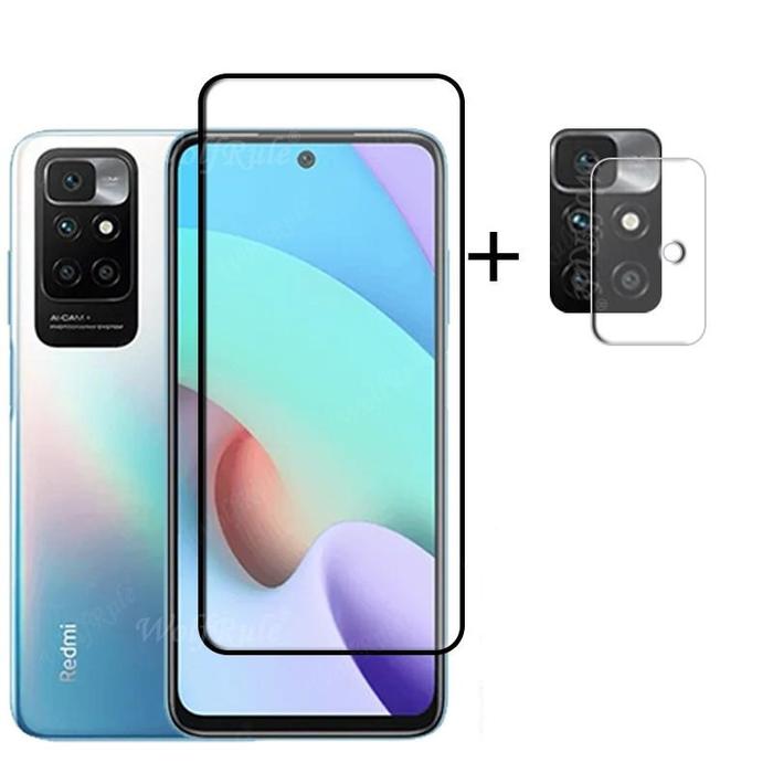 Gambar Xiaomi Redmi 10 2022 PAKET 2in1 TEMPERED GLASS CAMERA LENS Antigores - TG+CAMERA dari Drawacc undefined Tokopedia
