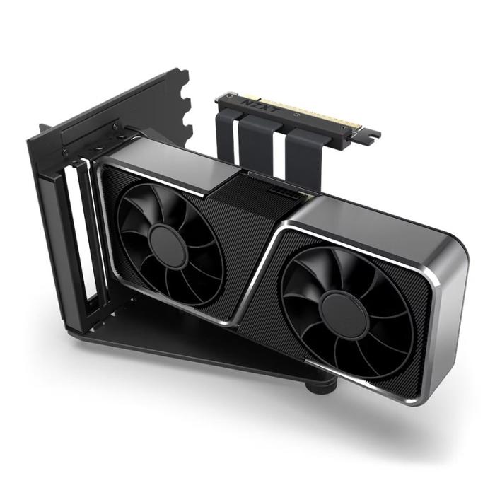 Gambar NZXT Vertical GPU Mounting Kit - GPU Holder & PCIe 4.0 Riser Cable - Hitam dari distributorkomputer undefined Tokopedia