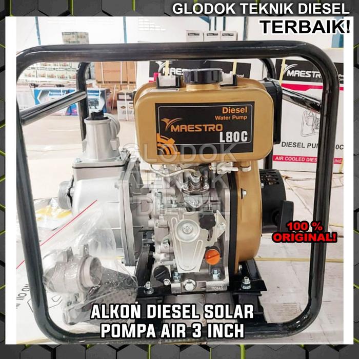 Gambar Mesin Pompa Air Sawah Alkon 3 INCH Diesel Solar Type 80 Water Pump ORI - 3 INCH dari Glodok Diesel undefined Tokopedia