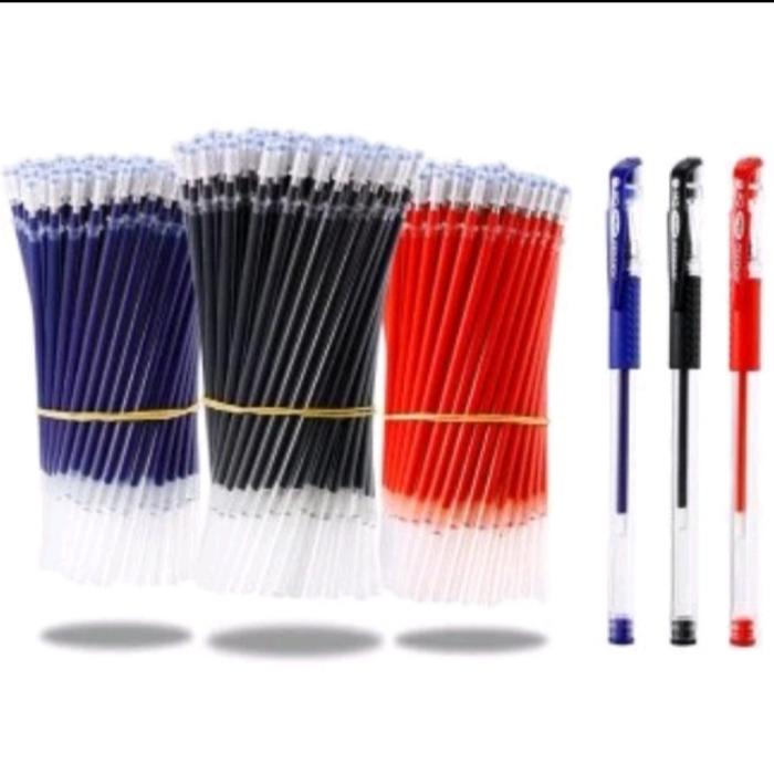 Gambar PENA GEL 0.5 MM PULPEN Bolpen Alat Tulis Office Perlengkapan Sekolah - REFILL MERAH dari MERC_ID undefined Tokopedia