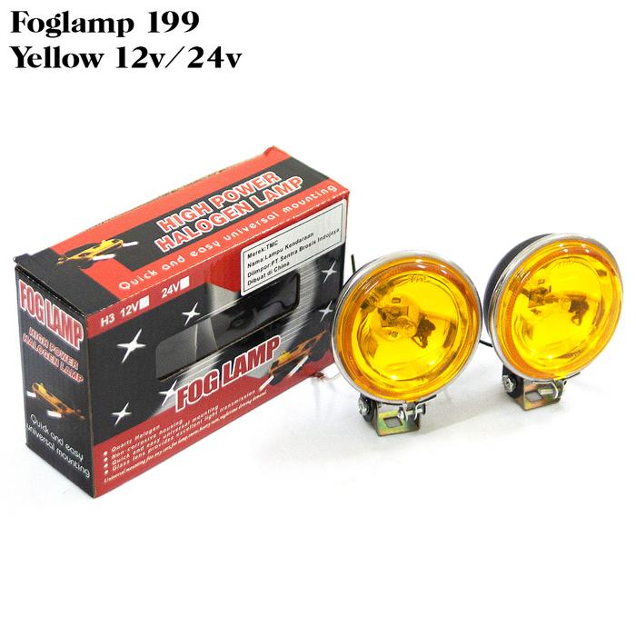 Gambar SET Work/Fog Lamp - Lampu Kerja/Kabut/Sorot Alat/Truck DL-199/Bulat - Kuning, 12V dari Sentra Otomart undefined Tokopedia