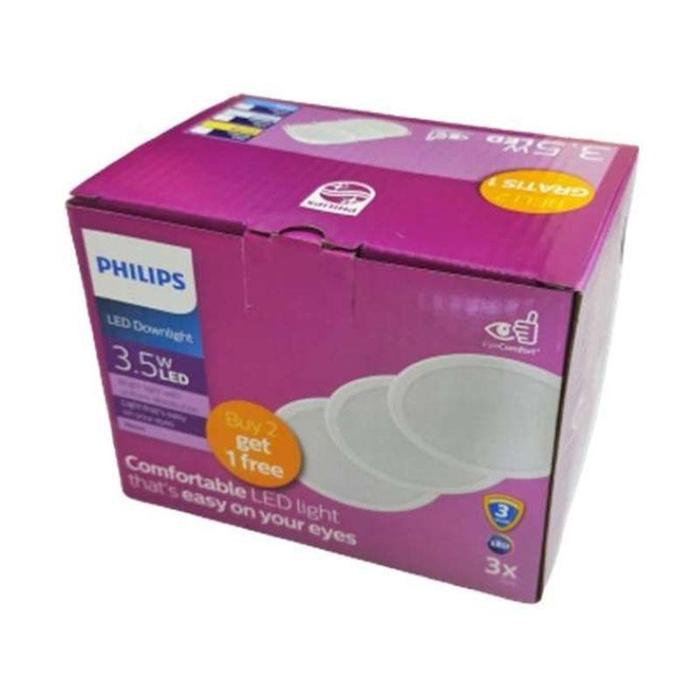 Gambar Philips Downlight Meson Multipack 3,5W 5W 9W 13 W 17 W 21 W 24 W Putih - 3,5 Watt dari Global Sukses Elektrindo undefined Tokopedia