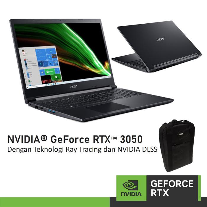 Gambar ACER ASPIRE NITRO 7 GAMING GeForce RTX 3050 - RYZEN 5 5500 16GB 512 - 16GB dari NVIDIA GeForce Laptop undefined Tokopedia