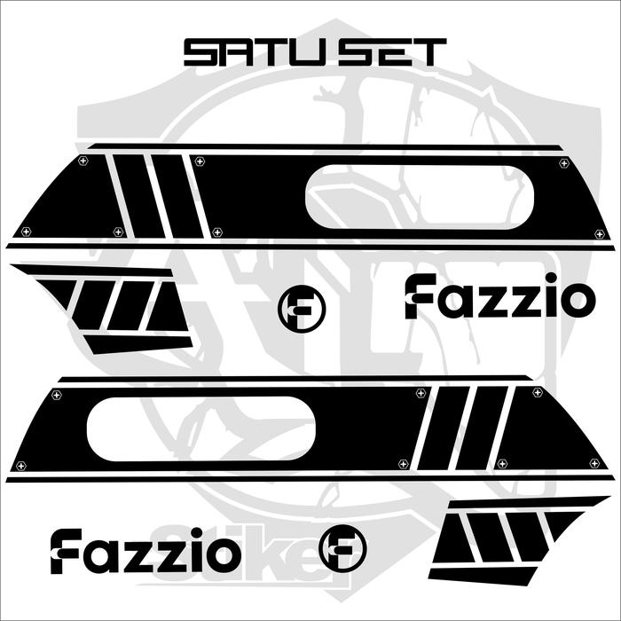 Gambar STIKER CUTTING/165/STIKER FAZZIO/STRIPING FAZZIO/STIKER SIMPEL/CUSTOM - Hitam, BIASA dari Alg cutting stiker undefined Tokopedia