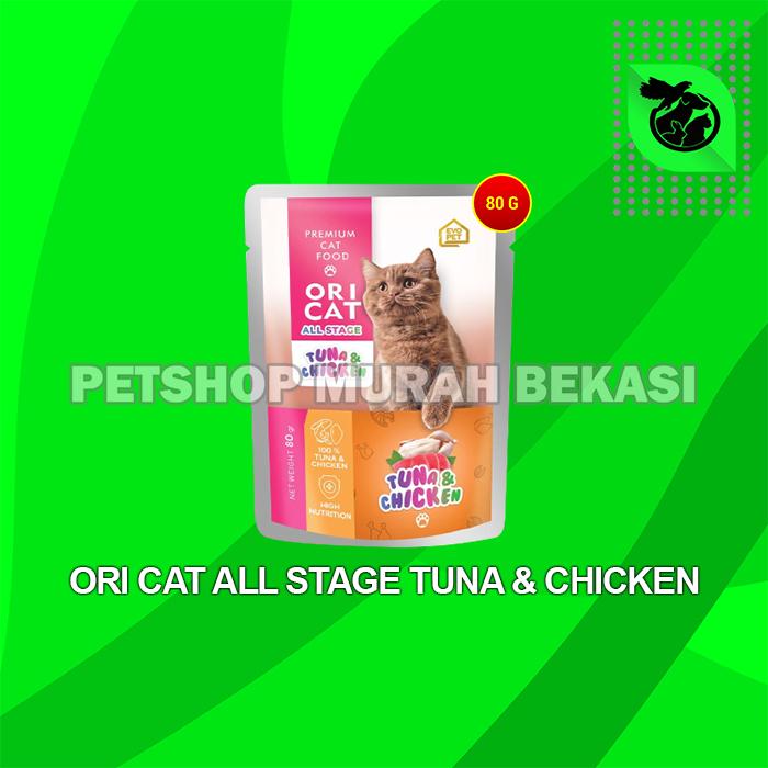 Gambar Makanan Basah Kucing Ori Cat Pouch All Stage WetFood 80GR - PURE TUNA - TUNA CHICKEN dari Petshop Murah Bekasi undefined Tokopedia