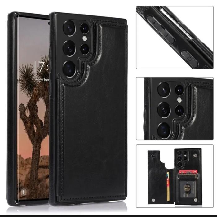 Gambar SAMSUNG GALAXY S23 Plus Flip Soft Case Casing Cover Dompet kulit kartu - Hitam, S23 dari Lukman prayetno Kab. Tangerang Tokopedia
