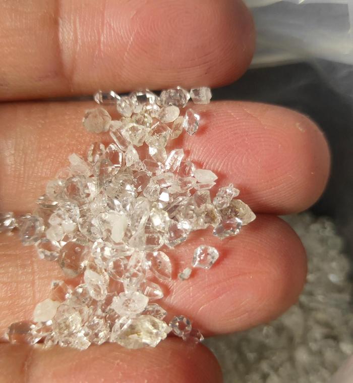 Natural Berlian Herkimer asli mini size paket gram di Natural Galeri Tokopedia