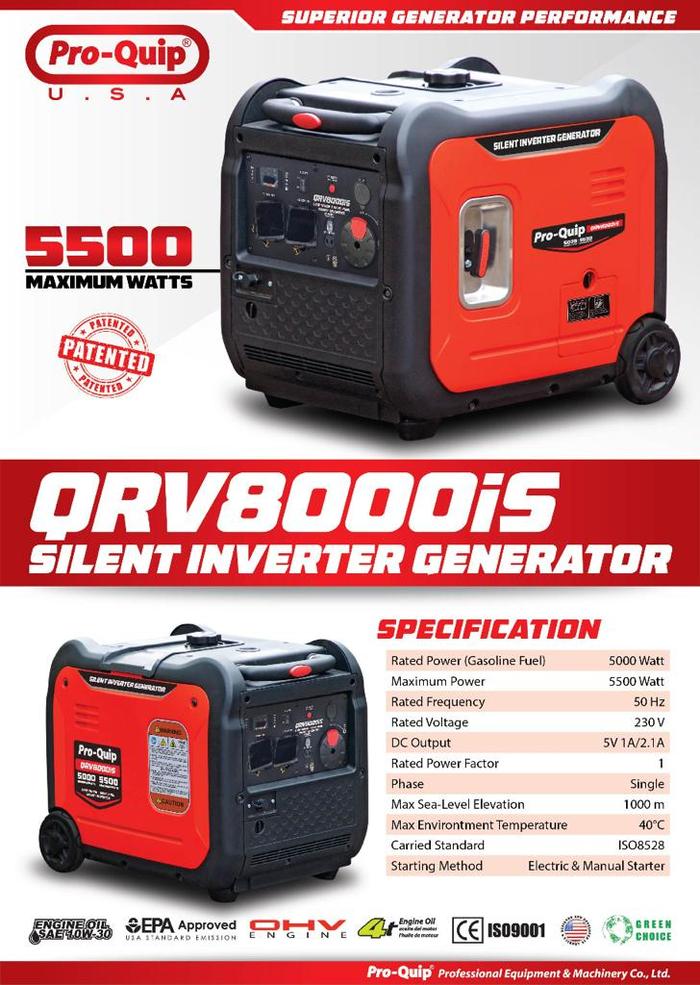 Gambar Genset Proquip Silent Inverter 5000 Watt QRV 8000 IS dari mesinmesinid undefined Tokopedia