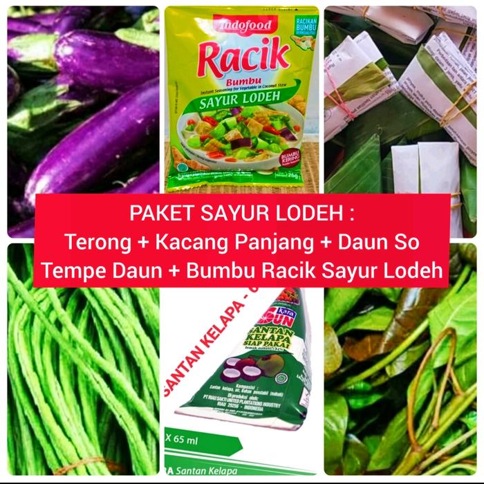 Gambar Paket Sayur Big Family Sayur Sop, Sayur Lodeh, Sayur Asam, Capjay - Paket Say Lodeh dari fruitsBOX Buah & Sayur Segar undefined Tokopedia