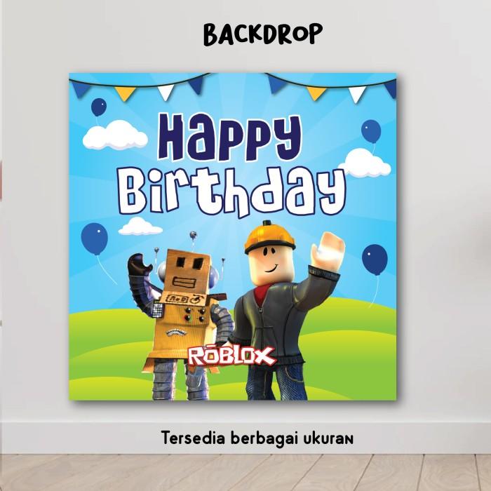 Gambar BACKDROP ROBLOX GIRL CEWEK BANNER DEKORASI CUSTOM HAPPY BIRTHDAY HBD - TNPA NAMA(BOY-B, 200 x 100 cm dari Scarllet Party undefined Tokopedia