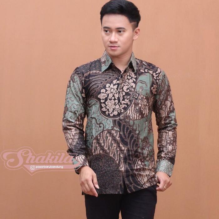 Gambar batik lengan panjang pria - Viral, M dari navaracollection undefined Tokopedia