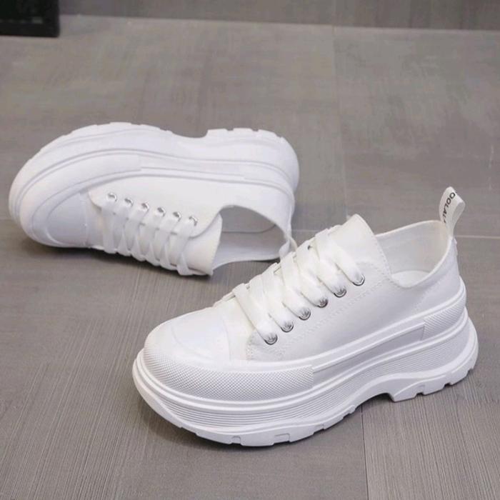 Gambar Sepatu Sneaker Sol Tinggi Fashion Wanita - Putih, 40 dari Shammah Gallery undefined Tokopedia