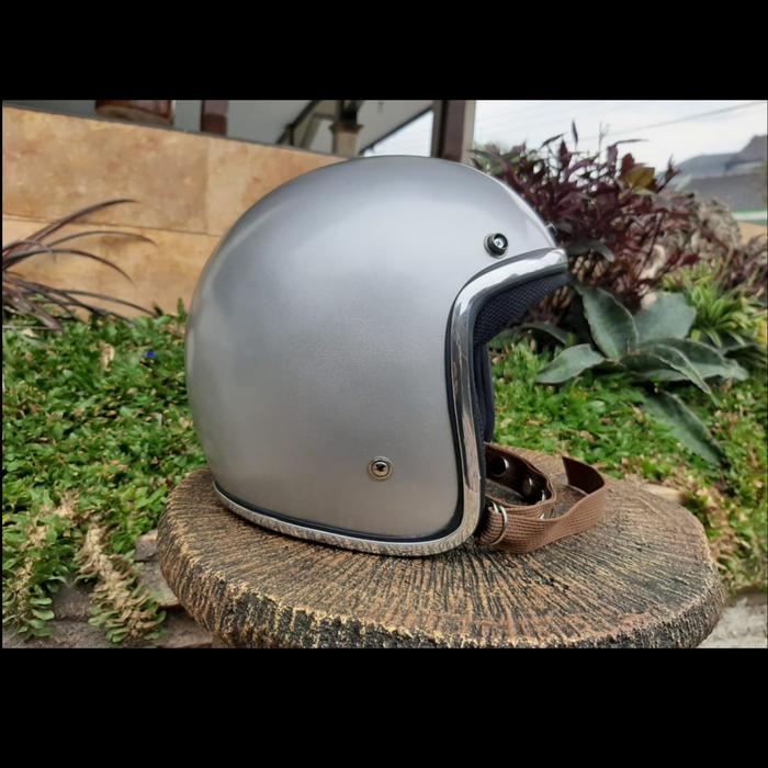 Gambar Helm slimhead - Helm custom - Helm Pria Wanita - slim head tx500 - Silver, M dari Oneretrohelmet24 undefined Tokopedia
