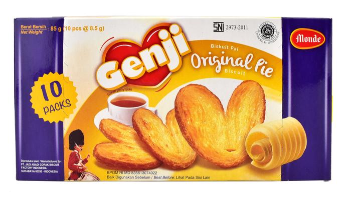 Gambar BISKUIT MONDE GENJI PIE BOX 85 GR dari Q-TA MART undefined Tokopedia