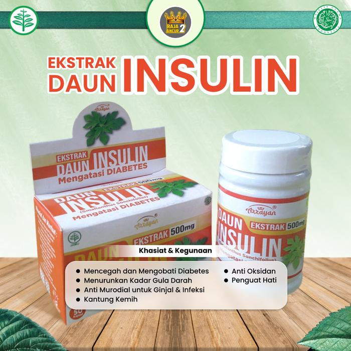 Gambar Kapsul Daun Insulin Azzayan Isi 50 Obat Herbal Atasi Sakit Diabetes dari DeMarko Herbal undefined Tokopedia