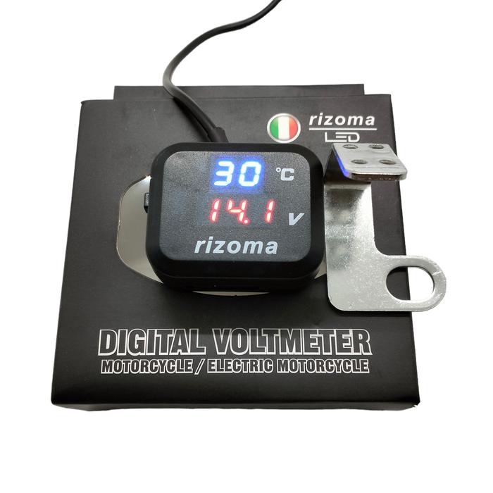 Gambar VoltMeter Digital Voltmeter 3 in 1 Rizoma pnp Universal motor/Mobil - Hitam dari @Pin Acc Motor@ undefined Tokopedia