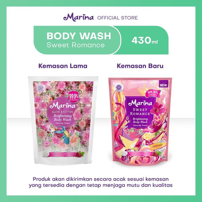 Gambar Marina Body wash 430 ml sabun cair refill isi ulang - Biru dari naylafashop undefined 5 Tokopedia