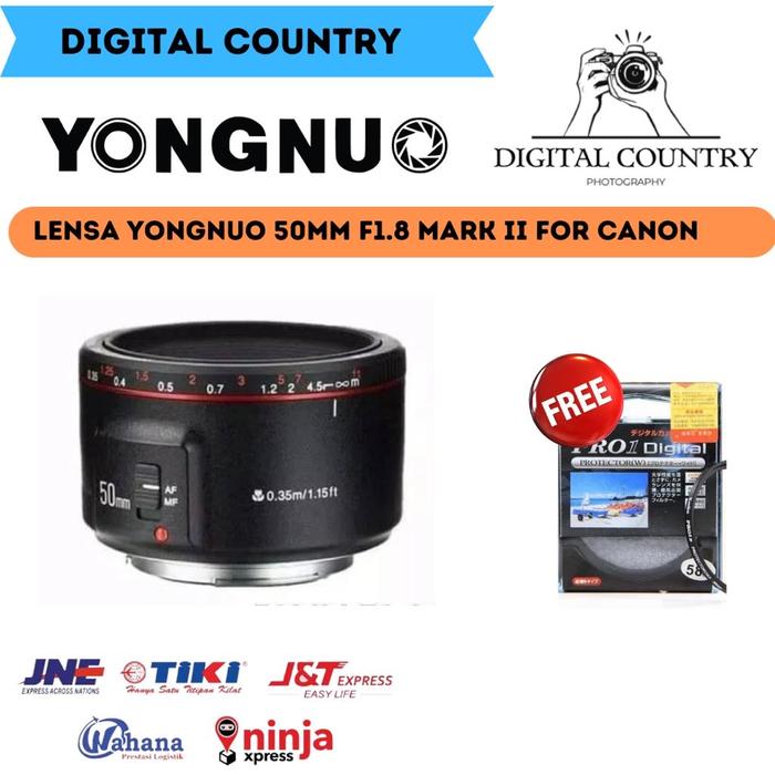Jual LENSA YONGNUO CANON 50MM II YONGNUO 50MM MARK II