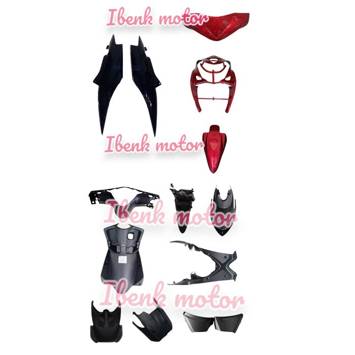 Gambar Full Body Kasar Halus Mio Soul Karbu/Full Body Mio Soul Merah Hitam - Body Halus dari Ibenk motor part undefined 5 Tokopedia
