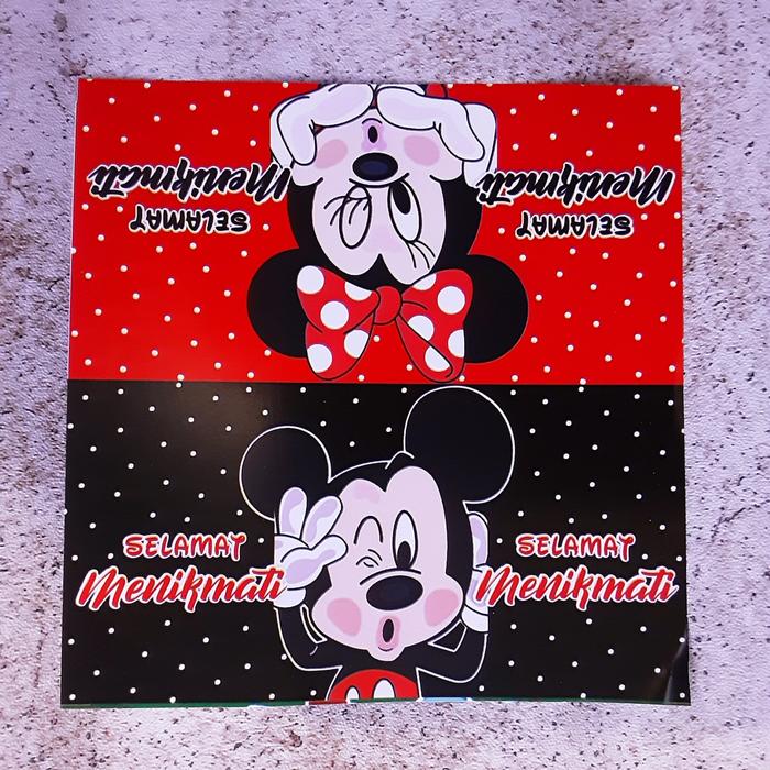 Gambar Label snack lebaran minim order 10 lembar - mickey, lembaran label dari Hayu Olshop Malang undefined Tokopedia
