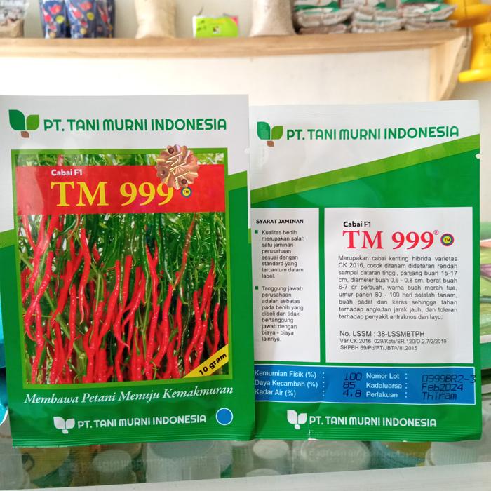 Gambar BENIH CABAI F1 TM 999 10 GRAM TANI MURNI INDONESIA dari DAMARTANI undefined Tokopedia