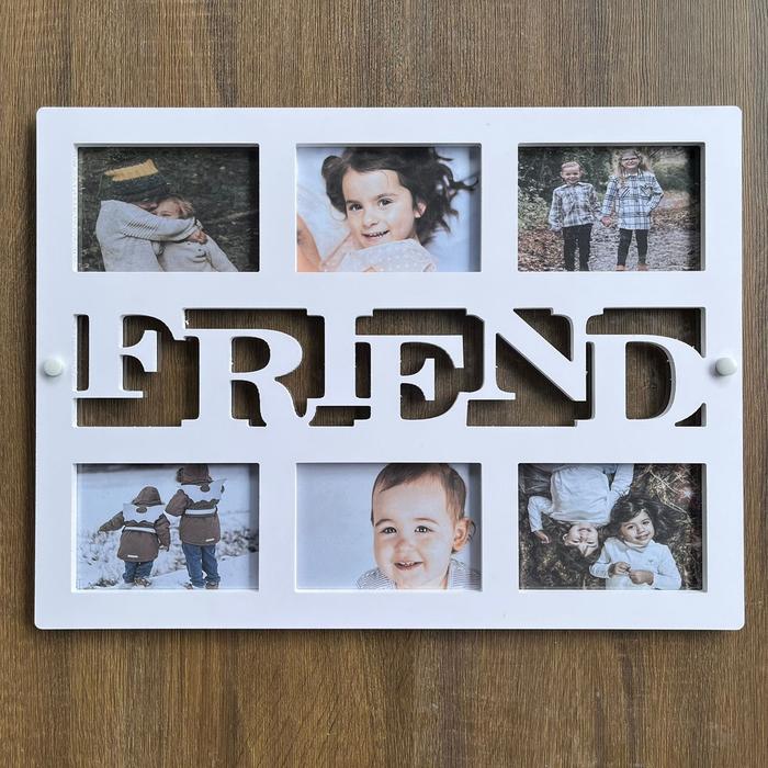 Gambar Bingkai Foto Dinding Tempel 6Slot Foto Ukuran 3R - Friend dari go sen mart undefined Tokopedia