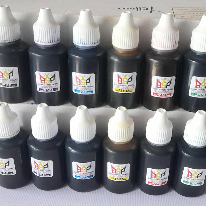 Gambar TINTA STEMPEL PERMANENT PLASTIK FLASH 30 ML - Hitam dari BAHAN STEMPEL PADANG BSP undefined Tokopedia