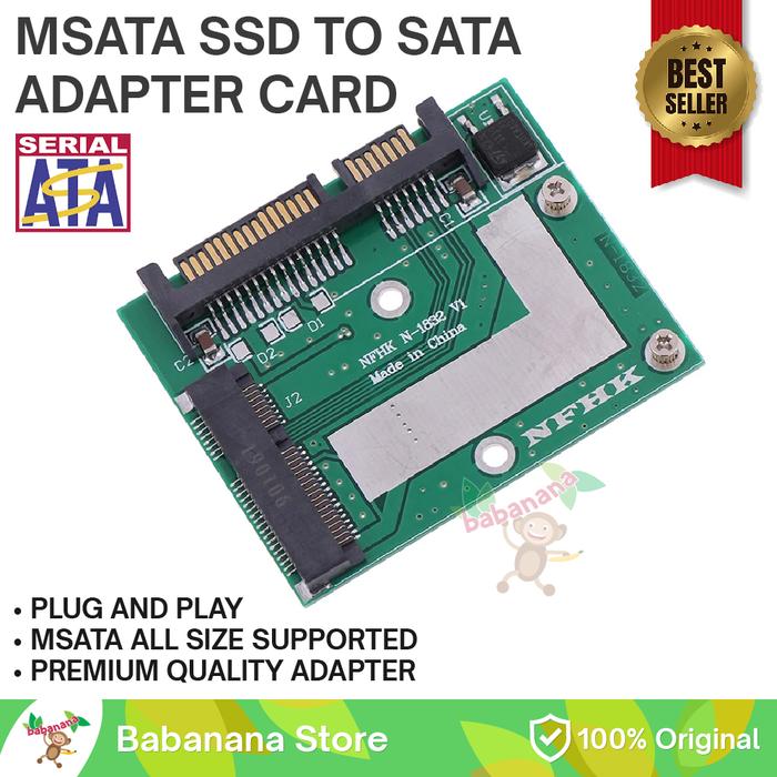 Gambar Sata to M.Sata converter msata converter adapter ssd hdd storage disk dari babanana store undefined Tokopedia