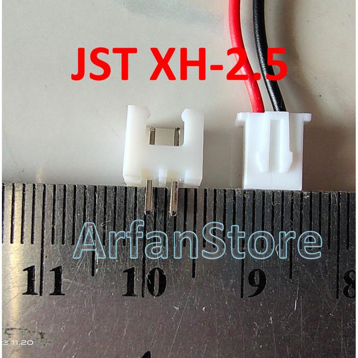 Gambar White Socket 2 Pin Male Female Soket Putih Sambungan Kabel 140mm 26AWG - JST XH-2.5mm dari ArfanStoreShop undefined Tokopedia