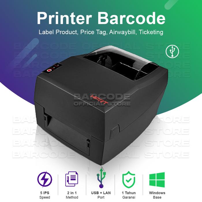 Gambar Printer Barcode GPrinter GP-1224T Cetak Label Pengiriman E-Commerce - HPRT XT-300 dari Barcode Store Solutions undefined Tokopedia