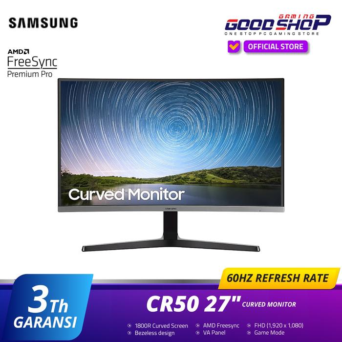 Promo Samsung 27" CR50 FHD Curved Monitor - LC27R500FHEXXD Cicil 0% 3x ...