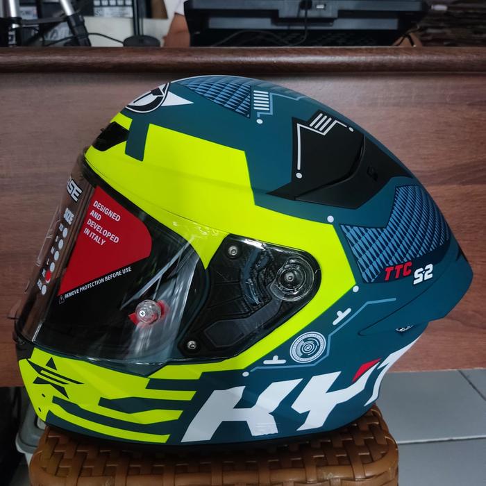 Jual HELM KYT TT COURSE FUSELAGE MATT YELLOW FULL FACE KYT TT COURSE