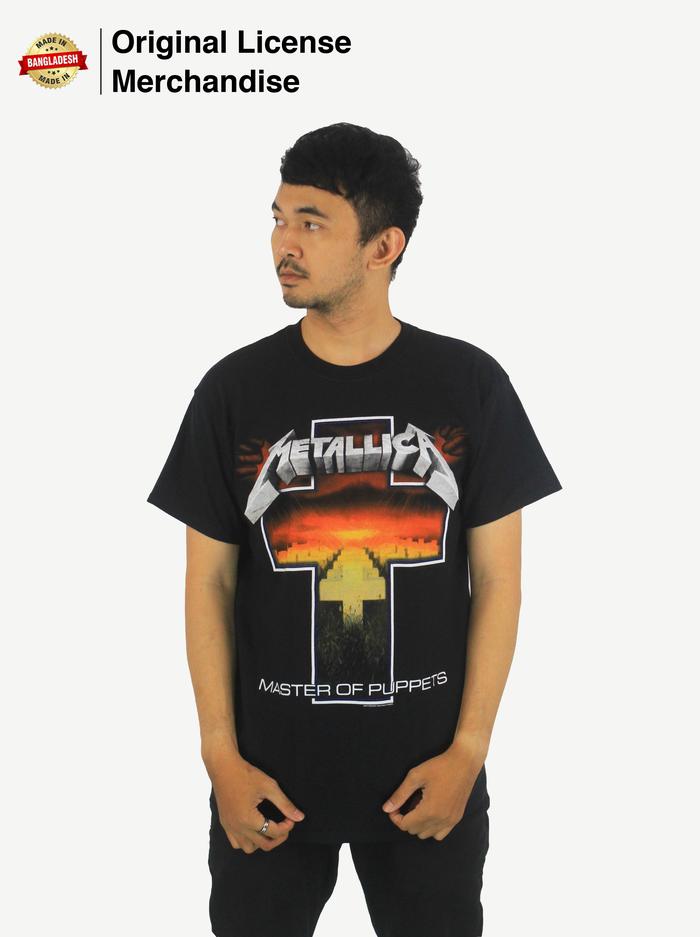 Gambar Kaos Baju Tshirt METALLICA Master Of Puppets Cross Original Official - XL dari Gorilla Coach undefined Tokopedia
