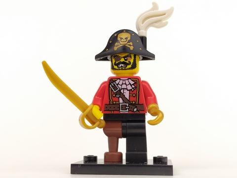 Gambar LEGO SERIES 8 MINIFIGURES - PIRATE CAPTAIN dari Brick kingdom undefined Tokopedia
