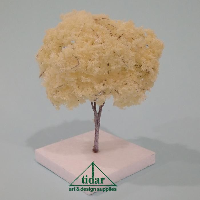 Gambar Miniatur Pohon Cabang / Rindang / Maket Pohon Beringin Tinggi 12 CM - Krem dari Tidar Art & Design Supplies undefined Tokopedia