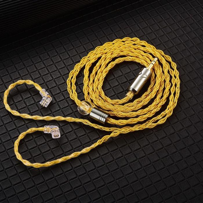 Gambar QKZ T1 Kabel Upgrade 200 Cores 8 Strand Qdc for KZ QKZ TRN - NON MIC - GOLDEN dari Eagle.IndoSBY undefined Tokopedia