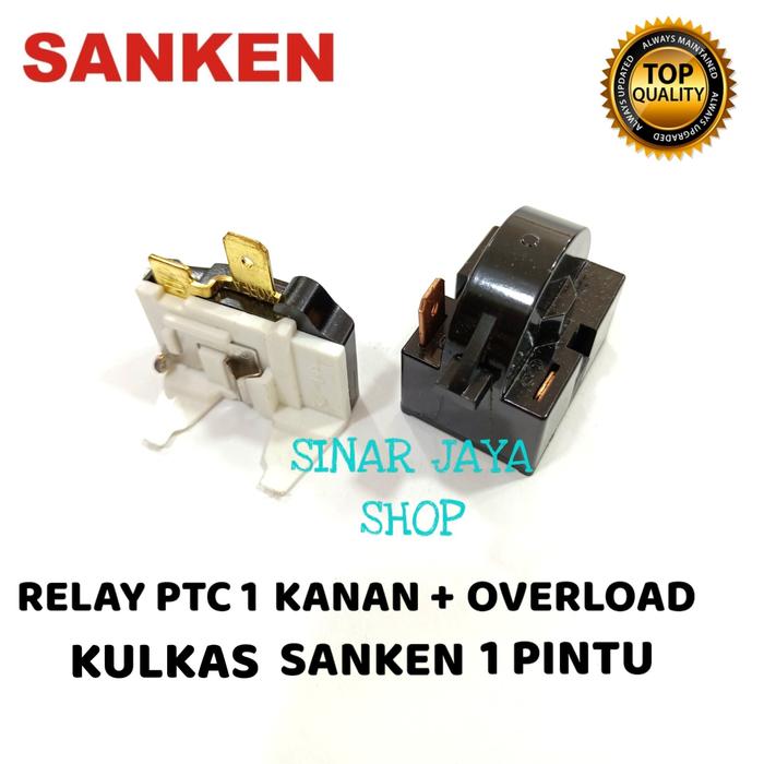 Gambar RELAY PTC 1 PIN KANAN + OVERLOAD KULKAS SANKEN 1 PINTU dari sinar jaya shoopp undefined Tokopedia