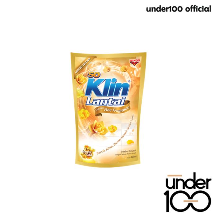 Gambar Under100 So Klin Lantai Pembersih Lantai 70ml Sachet Kemasan Ekonomi - Moment In Gold, SoKlinLntai52ml dari Under100 Store undefined Tokopedia