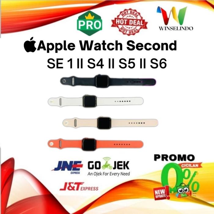 Apple Watch Series SE 40mm 44mm Second Fullset GPS iWatch Ori  SERIES 4, 40MM