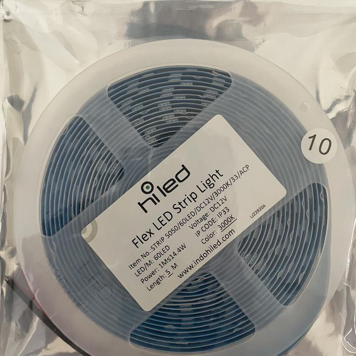 Gambar HILED LED Strip 5050/60LED/DC12V/IP33 - 3000K dari H QualityLED undefined Tokopedia