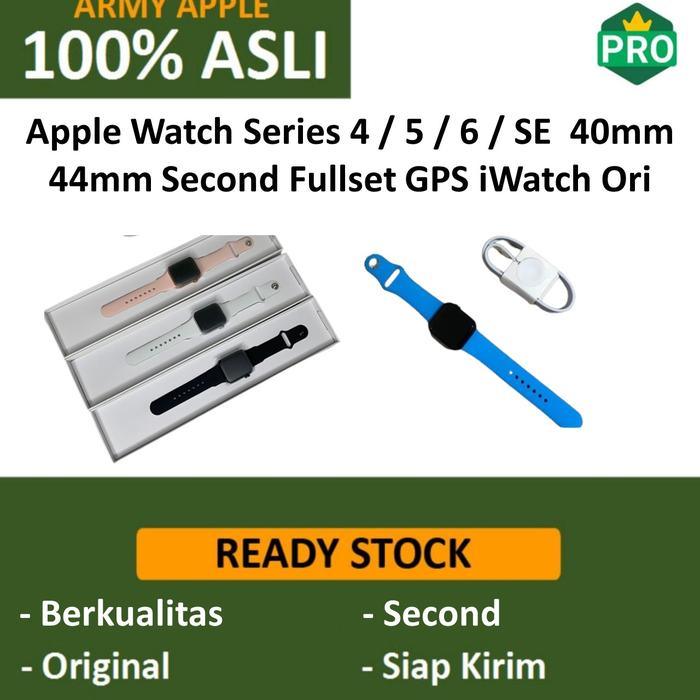 Jual Apple Watch Series SE 40mm 44mm Second Fullset GPS