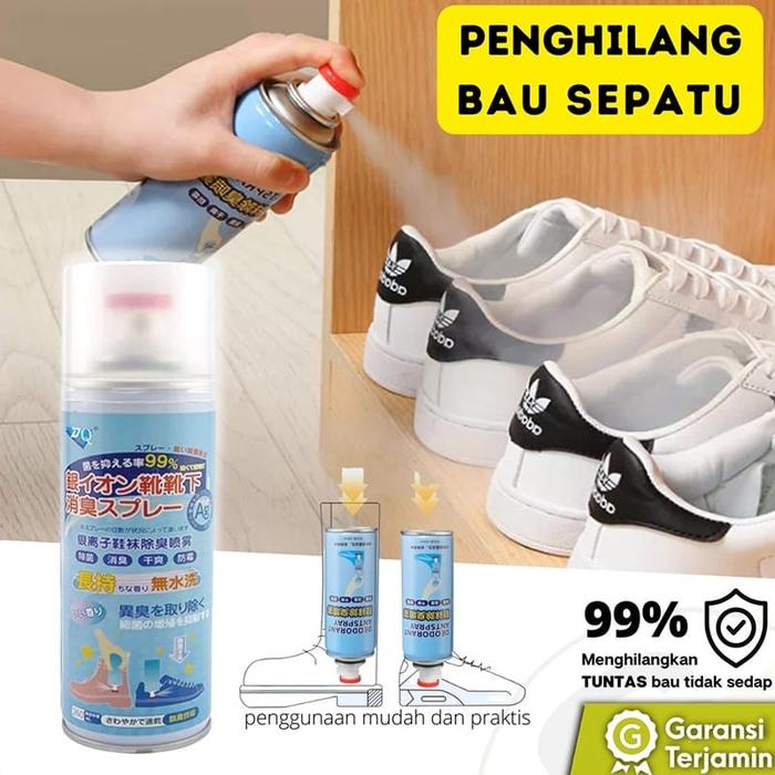 Gambar spray anti bau sepatu semprotan sepatu penghilang bau dari murahmeriahno2 undefined Tokopedia