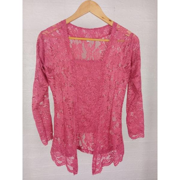 Gambar Kebaya Jadi / Atasan Kebaya - Dusty Pink, L dari Maheswari Kebaya undefined Tokopedia