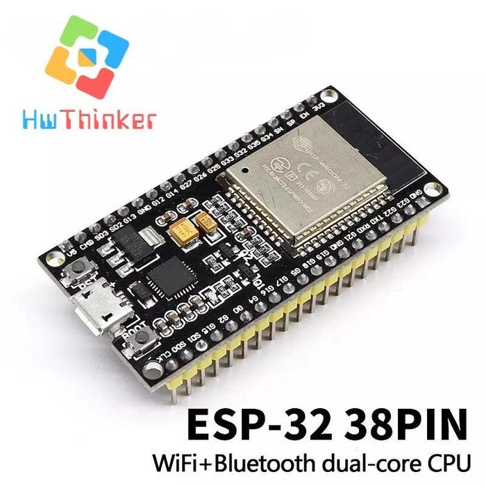Gambar ESP32 ESP-32 38pin 38 pin WiFi Bluetooth DOIT Development Board - ESP32 38Pin dari HwThinker undefined Tokopedia